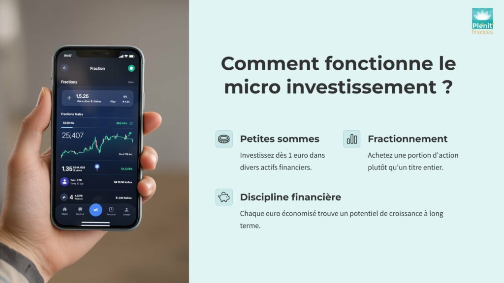 Une infographie qui explique comment fonctionne le micro investissement