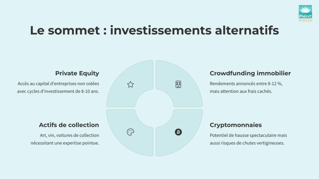 Le sommet de la pyramide du patrimoine : les investissements alternatifs