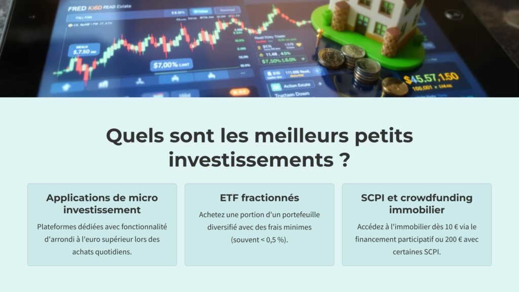 Une infographie qui explique quels sont les meilleurs petits investissements
