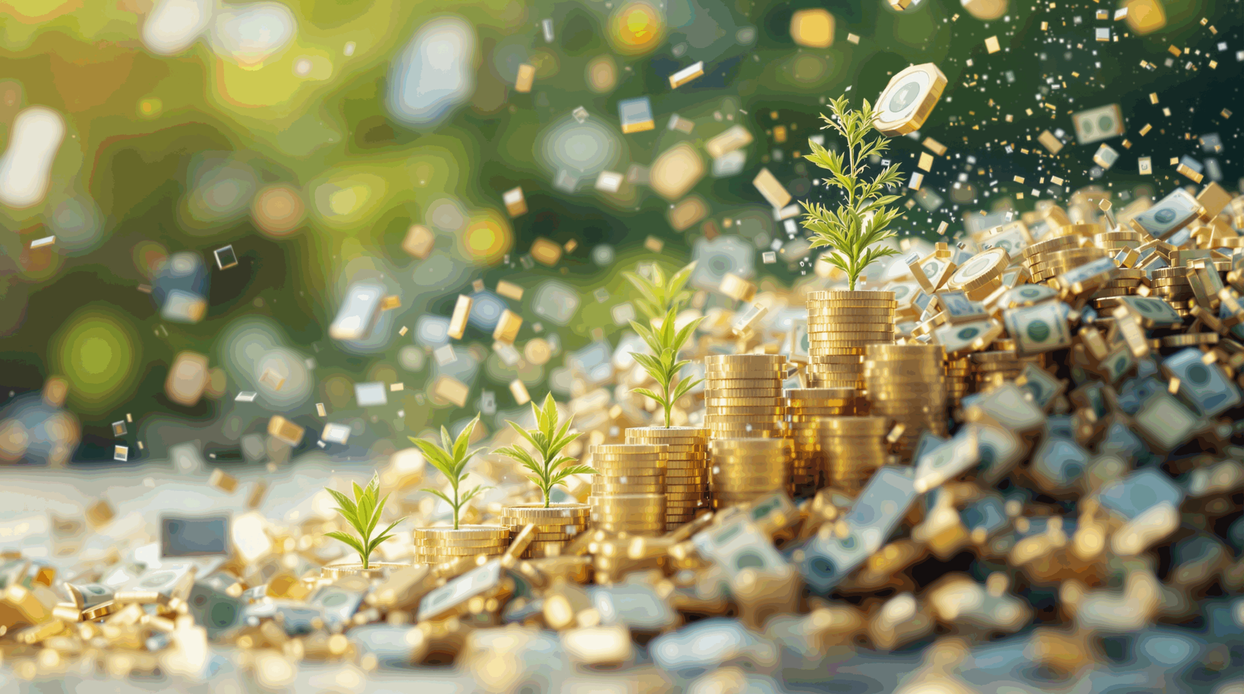 Une illustration artistique du growth mindset financier